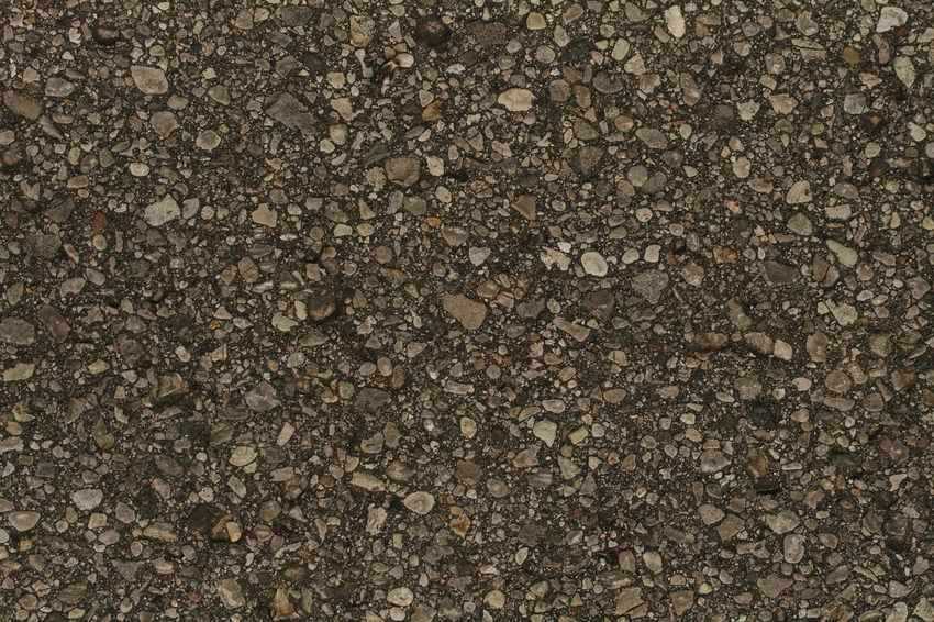 Surface de gravier et de terre compactée